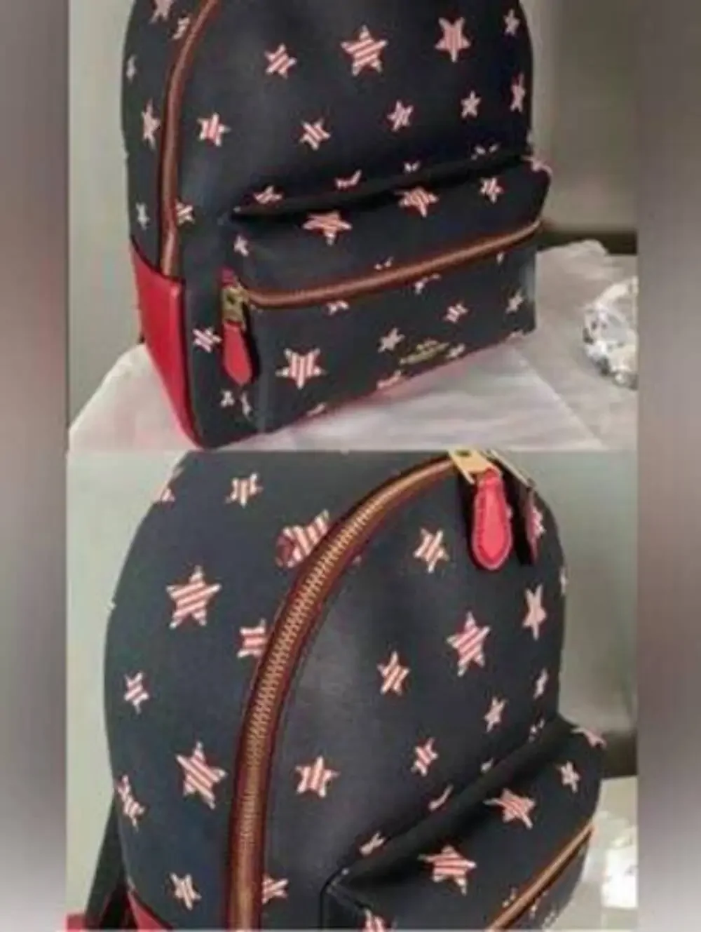 Coach Charlie Star Print Mini Backpack NWOT